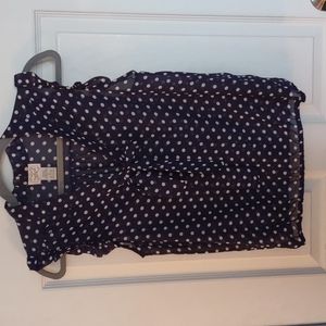 Eyelash Couture polka dot sleeveless top